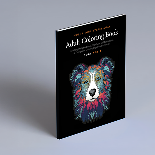 Dogs Vol 1 - Adult Coloring Book with Soothing Designs of Animals, Mandalas, Landscapes, and More